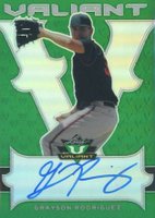 2018 Leaf Valiant  #BA-GR1 Grayson Rodriguez Autograph-Green Baseball Card