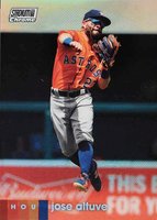 2020 Stadium Club #278 Jose Altuve Chrome-Refractor Baseball Card