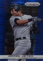 2013 Panini Prizm #44 Derek Jeter Blue Pulsar Baseball Card
