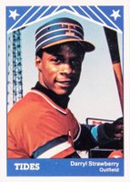 1983 TCMA Tidewater Tides #28 Darryl Strawberry Baseball Card
