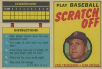 1970 Topps Scratch-Offs # Carl Yastrzemski Baseball Card