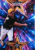2024 Wild Card Auto Mania American Baseball Clearview National Exclusive Paul Skenes #PS2 Paul Skenes Star-Cross Hatch Foil-Fireworks 6 1/1 Baseball Card