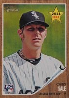 2011 Topps Heritage  #214 Chris Sale Baseball Card