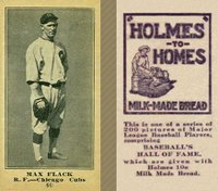 1916 Holmes for Homes Bread #60 Max Flack Baseball Card