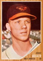 1962 Topps #449 Jerry Adair Baseball Card
