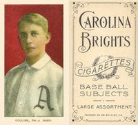 1909 White Borders Carolina Brights #101 Eddie Collins Philadelphia Baseball Card