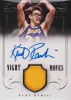 2013 Panini National Treasures Night Moves Signature Material #NM-KR Kurt Rambis Basketball Card