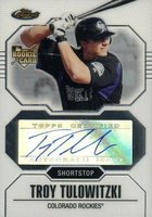 2007 Finest #152 Troy Tulowitzki Autograph Baseball Card