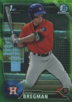 2016 Bowman Prospects #BCP4 Alex Bregman Chrome-Green Refractor Baseball Card