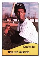 1979 TCMA West Haven Yankees  #13 Willie McGee Baseball Card