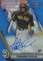 2019 Bowman's Best Best of 2019 Autographs #B19FTJ Fernando Tatis Jr. Blue Refractor Baseball Card