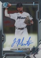 2021 Bowman Draft Chrome Draft Pick Autographs #CDAJMC Jordan McCants Baseball Card