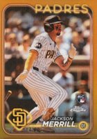 2024 Topps Chrome #207 Jackson Merrill Gold Refractor Baseball Card