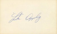 1999 Hall of Fame Autographs # Luke Appling Index Card Baseball Card