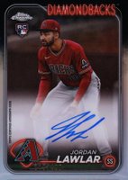 2024 Topps Chrome Rookie Autographs #RAJLA Jordan Lawlar Refractor Baseball Card
