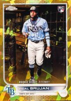 2022 Topps Chrome Update Sapphire Edition #249 Vidal Brujan Gold Baseball Card
