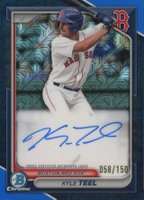 2024 Bowman Mega Box Chrome Bowman Prospect Mega Autographs #KT Kyle Teel Blue Refractor Baseball Card