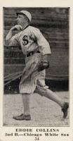 1916 Sporting News #34 Eddie Collins Baseball Card