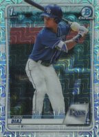 2020 Bowman Chrome Mega Box #BCP30 Jhon Diaz Baseball Card