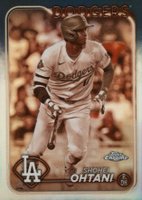 2024 Topps Chrome #1 Shohei Ohtani Sepia Refractor Baseball Card