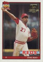 1991 Topps Desert Shield #493 Jose Rijo Baseball Card