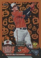 2023 Topps Update #US180 Adley Rutschman Jack-O'-Lantern Foil Baseball Card