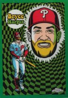 2023 Topps Chrome Ultraviolet All-Stars #UV2 Bryce Harper Green Baseball Card