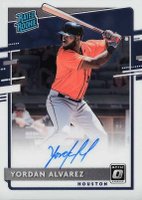 2020 Panini Donruss Optic Rated Rookies Signatures #RRSYA Yordan Alvarez Baseball Card