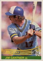 1984 Donruss #115 Jim Gantner Baseball Card