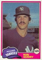 1981 Topps #250 Ron Guidry Baseball Card