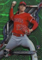 2018 Topps High Tek #HT-SO Shohei Ohtani Magma Diffractor-Green Baseball Card
