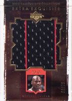2003 Upper Deck Exquisite Collection Extra Exquisite Jersey #EE-MJ Michael Jordan Basketball Card
