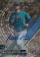 2017 Topps High Tek #MH Mitch Haniger Autograph-Gold Galactic Diffractor 1/1 Baseball Card