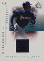 2001 SP Game-Used Authentic Fabric #KGM Ken Griffey Jr. Mariners Baseball Card