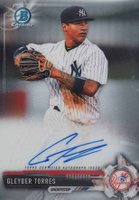 2017 Bowman Chrome Prospect Autograph #GT Gleyber Torres Baseball Card