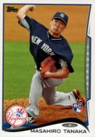 2014 Topps #661 Masahiro Tanaka Factory Set-Blue Jersey Baseball Card