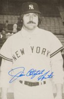 1999 Hall of Fame Autographs # Catfish Hunter Postcard Baseball Card