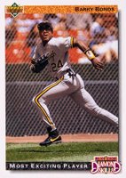 1992 Upper Deck #721 Barry Bonds Baseball Card