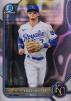 2022 Bowman Chrome Prospects #BCP146 Bobby Witt Jr. Lava Refractor Baseball Card