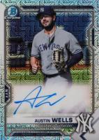 2021 Bowman Chrome Mega Box Autographs #AW Austin Wells Baseball Card