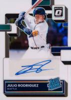 2022 Panini Capstone Optic Rated Rookie Signatures #RRSJR3 Julio Rodriguez Baseball Card