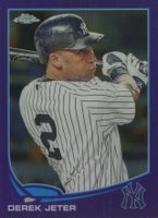 2013 Topps Chrome #10 Derek Jeter Purple Refractor Baseball Card