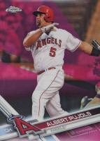 2017 Topps Chrome #65 Albert Pujols Pink Refractor Baseball Card