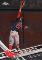 2017 Topps Chrome #199 Mookie Betts Blue Jersey Baseball Card