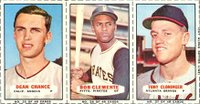 1966 Bazooka Panel # Chance/Clemente/Cloninger Baseball Card