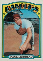 1972 Topps #396 Paul Lindblad Baseball Card
