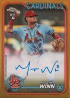 2024 Topps Chrome Rookie Autographs #RAMW Masyn Winn Gold Refractor Baseball Card