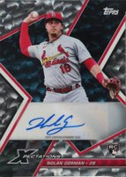 2023 Topps Xpectations Autographs #XANG Nolan Gorman Crackle Baseball Card