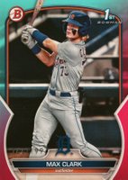 2023 Bowman Draft #BD76 Max Clark Aqua/Pink Gradient Baseball Card