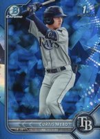 2022 Bowman Sapphire Edition Chrome Prospects #BCP10 Curtis Mead Baseball Card